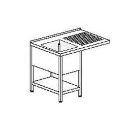 Spülcenter Abtropffläche rechts | 1 Becken | Grundboden L 1300 mm B 600 mm Produktbild