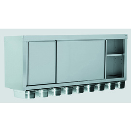 Hängeschrank mit 9 GN 1/3-Behältern | Schiebetüren | 1800 mm x 400 mm H 600 mm Produktbild