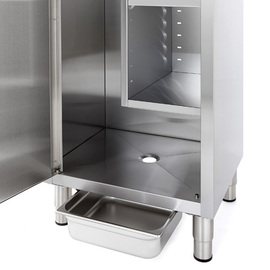 Putzmittelschrank mit Trennwand mit Bodenablauf | 1 Flügeltür | 600 mm x 500 mm H 1890 mm Produktbild 2 S
