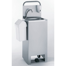 Handwaschbecken mobiles Standgerät  • elektrisch  • Fußpumpe  | 415 mm x 345 mm H 1200 mm Produktbild