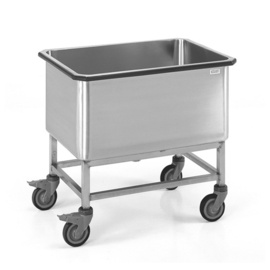 Waschwagen Edelstahl 140 ltr | 810 mm x 560 mm H 750 mm Produktbild