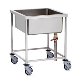 Einweichwagen Edelstahl 100 ltr | 740 mm x 740 mm H 900 mm Produktbild