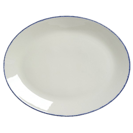 Teller oval BLUE DAPPLE Porzellan | 343 mm Produktbild