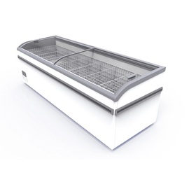 Tiefkühltruhe Aegean 20 | gewölbter Glasschiebedeckel | 894 ltr | 2100 mm x 850 mm H 838 mm Produktbild