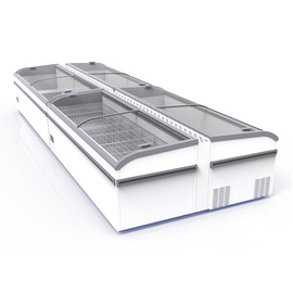Tiefkühltruhe Aegean 25 | gewölbter Glasschiebedeckel | 1088 ltr | 2500 mm x 850 mm H 838 mm Produktbild