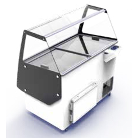 Speiseeis-Verkaufstheke ATHENA 9 | passend für 9 Eisschalen | 1194 mm x 842 mm H 1285 mm Produktbild 2 S