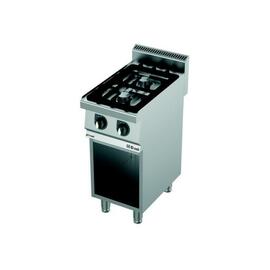 2 Flammen Gasherd C4070G | 18 kW | 400 mm x 700 mm H 900 mm Produktbild