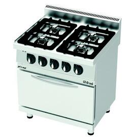 4 Flammen Gasherd CO8070G | mit Gas-Backofen | 42 kW | 800 mm x 700 mm H 900 mm Produktbild