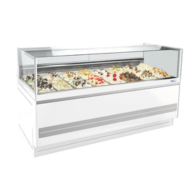 Eisvitrine Cometa 12 | passend für 12 Eisschalen | 1092 mm x 970 mm H 1220 mm Produktbild