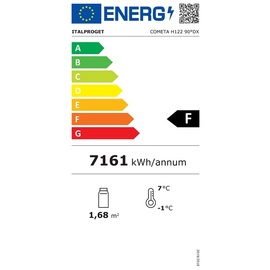 Eckkühlvitrine COMETA PAST 90° DX rechts | 1770 mm x 970 mm H 1220 mm Produktbild 3 L