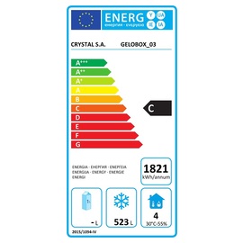 Eislagerschrank GELOBOX Edelstahl | 523,0 ltr | Türanschlag links Produktbild 1 S