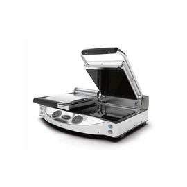 Glaskeramik-Kontaktgrill | digitale Steuerung | Doppelplatte 3000 Watt glatt | glatt Produktbild