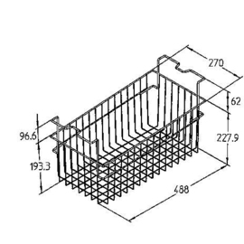 Drahtkorb B 270 mm, für Verkaufstruhen EFI 14-56 Produktbild