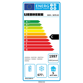 Gefriergerät Bäckereinorm BGPv 8470 856 ltr | Umluftkühlung | Türanschlag rechts Produktbild 1 L