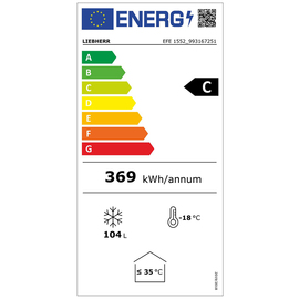 Verkaufstruhe EFE 1552 | Statische Kühlung | Temperaturbereich -10°C bis -24°C Produktbild 1 L