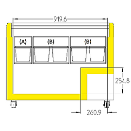 Verkaufstruhe EFE 3052 weiß 529 kWh/Jahr Produktbild 1 S