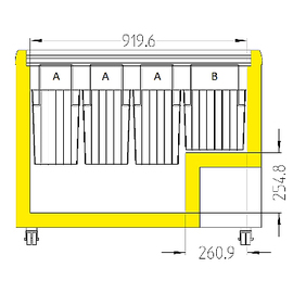 Verkaufstruhe EFE 3052 weiß 529 kWh/Jahr Produktbild 2 S