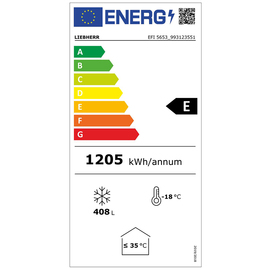 Impuls-Verkaufstruhe EFI 5653 558 ltr weiß | Glasschiebedeckel Produktbild 1 L