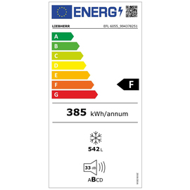 Gefriertruhe EFL 6055 542 ltr weiß Produktbild 2 L