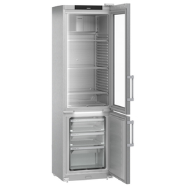 Kühl-Gefrierkombination mit Glastür | FCFCvg 4032 | Edelstahl | 232,0 ltr Produktbild