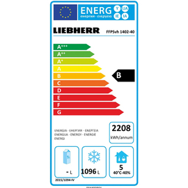 Gefrierschrank GN 2/1 | FFPSvh 1402 | 1096,0 ltr | Umluftkühlung Produktbild 1 L