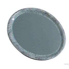 Bierträger RUTSCHFEST Polyester grau oval | 280 mm  x 200 mm Produktbild