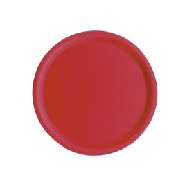 Serviertablett HAPPY HOUR Polyester rot rund  Ø 380 mm Produktbild 0 L