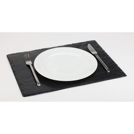 Naturschieferplatte Naturschiefer schwarz  L 450 mm  B 300 mm  H 7 mm Produktbild