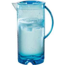 Kanne ICEBLUE Kunststoff MS mit Deckel blau transparent 2000 ml H 260 mm Produktbild