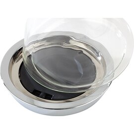 Karaffe COOL Edelstahl Glas verchromt 1400 ml H 270 mm | mit Ausgießer | Fuß | Kühlakku Produktbild 1 S