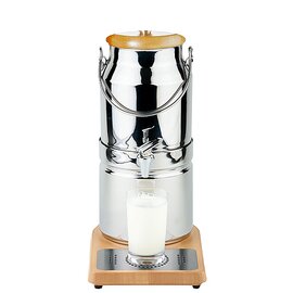 Milchkanne WOOD TOP FRESH kühlbar | 1 Behälter 3 ltr  H 390 mm Produktbild 0 L