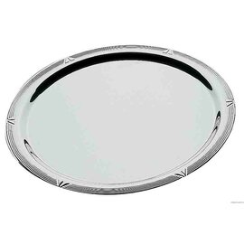 Fleischplatte | Gemüseplatte PROFI LINE Edelstahl glänzend Ø 320 mm  H 26 mm Produktbild