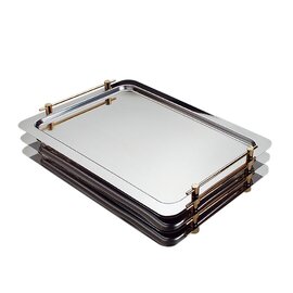 System-Tablett GN 1/1 PROFI LINE Edelstahl Bügelgriffe glänzend mit Griffen  H 40 mm Produktbild 0 L