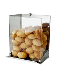 Brötchen-Spender INOX transparent  L 325 mm  H 420 mm Produktbild