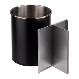 Besteckbehälter Edelstahl schwarz drehbar Produktbild 1 S