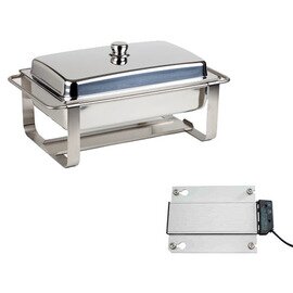 Chafing Dish CATERER PRO abnehmbarer Deckel 360 Watt  L 640 mm  H 340 mm Produktbild