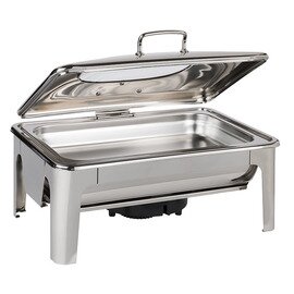 GN 1/1 Chafing Dish GN 1/1 EASY INDUCTION Scharnierdeckel 9 ltr  L 600 mm  H 300 mm Produktbild 1 S