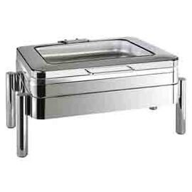 Chafing Dish GN 1/1 PREMIUM Scharnierdeckel Sichtfenster 9 ltr  L 660 mm  H 330 mm Produktbild