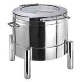 Chafing Dish PREMIUM Scharnierdeckel Glasdeckel 10 ltr  L 480 mm  H 390 mm Produktbild