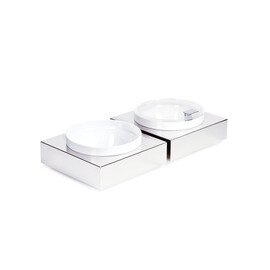 Bowl Box S Basis | Schale Kunststoff Edelstahl weiß isolierend Ø 140 mm Ø 174 mm  H 60 mm Produktbild