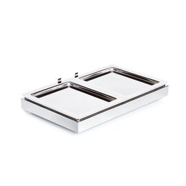 Kühlplatte Gastronorm Set 3 Basis | 2 Tabletts | 1 Akku Edelstahl  L 530 mm  B 325 mm  H 85 mm Produktbild