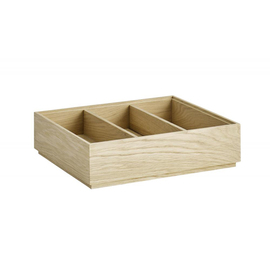 Einsatz für GN 1/2 Holzbox, 2er Set Eichenholz (geölt), geeignet für VALO GN 1/2 Holzbox 10,5 x 24 cm H 6 cm Produktbild 1 S