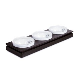 Bowl Board L Basis | Wanne | Platte | 3 Schalen | 3 Deckel 9-teilig weiß quadratisch Produktbild