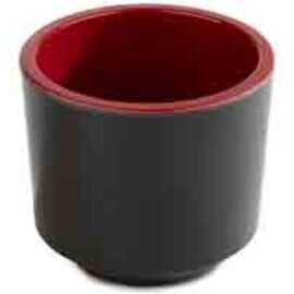 Schale ASIA PLUS 130 ml Melamin schwarz rot Ø 75 mm  H 65 mm Produktbild