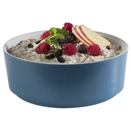 Schale 1,5 ltr Ø 200 mm HAPPY BUFFET Melamin weiß | blau H 70 mm Produktbild 1 S