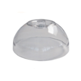 Haube Polystyrol klar transparent H 85 mm Ø 180 mm | Griffausführung verchromt Produktbild