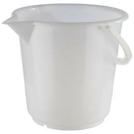 Eimer mit Ausgießer Polyethylen 17 ltr weiß Ø 330 mm H 320 mm Produktbild