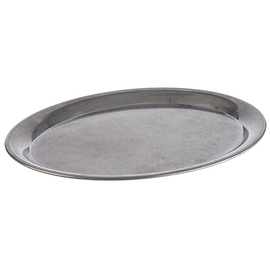 Serviertablett Edelstahl edelstahlfarben mit Antik-Edelstahl-Look 290 mm x 220 mm Produktbild