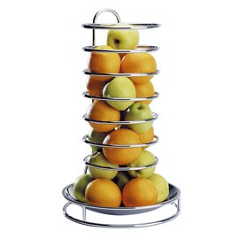 Etagère FRUITS BUFFET Edelstahl Metall  Ø 320 mm  H 530 mm Produktbild