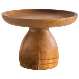 Servier- und Tortenplatte ACACIA MINI Akazienholz braun Ø 130 mm Produktbild